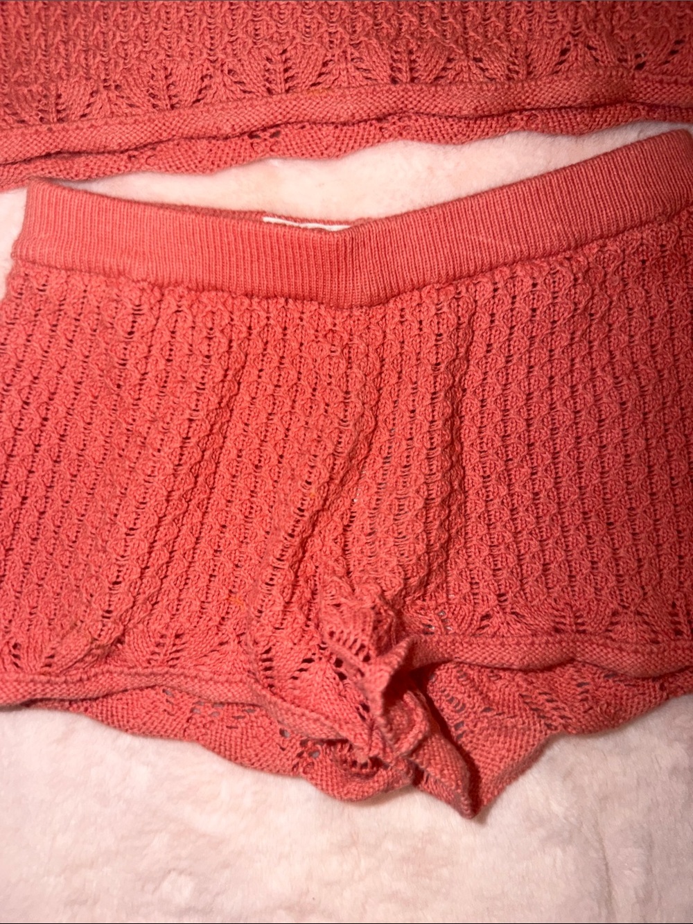 Women’s Knit Lounge Shorts - Coral
